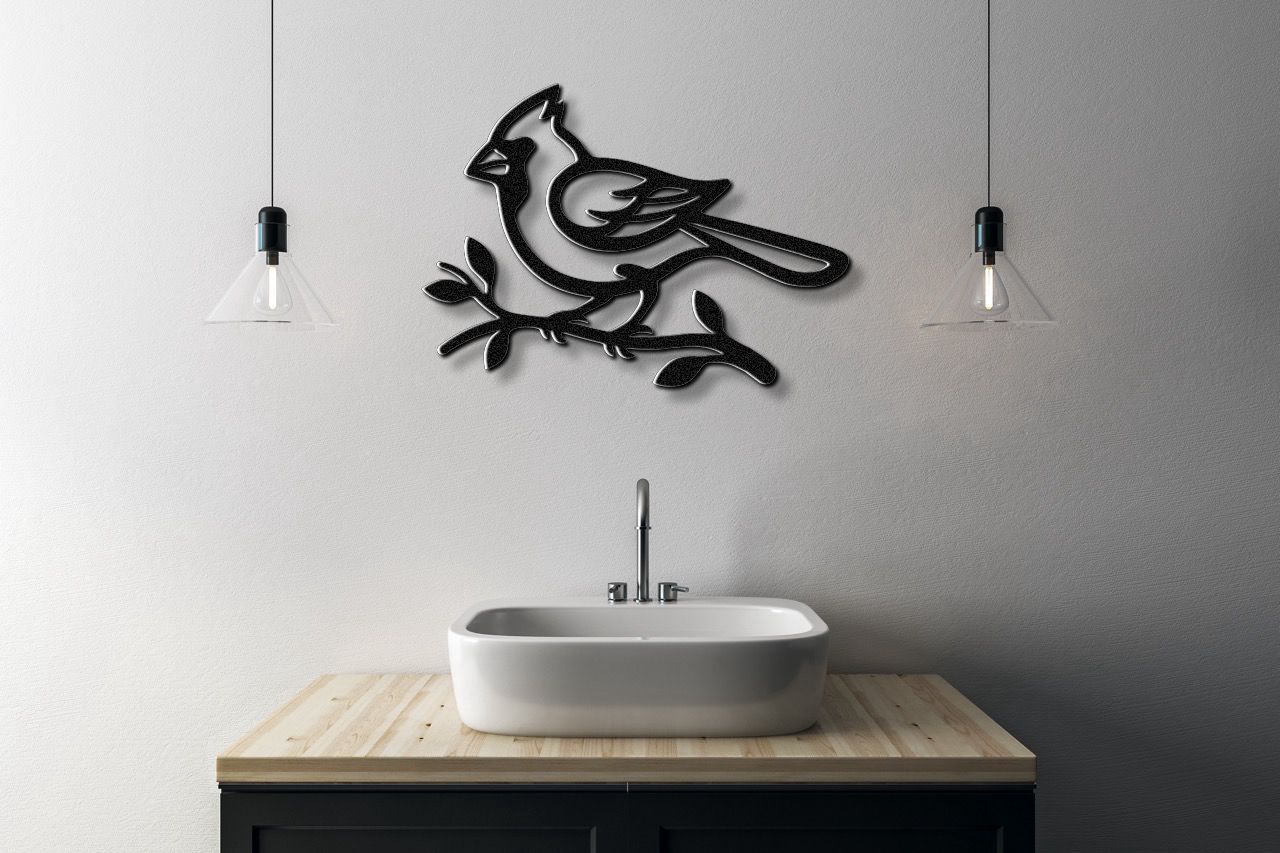 Cardinal Metal Wall Art