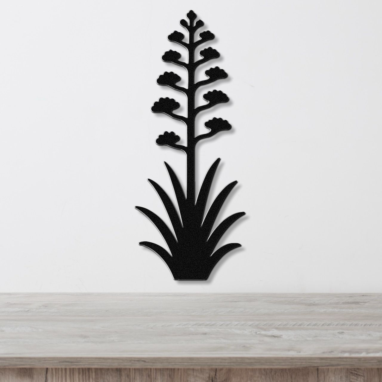 Blooming Agave Metal Wall Art