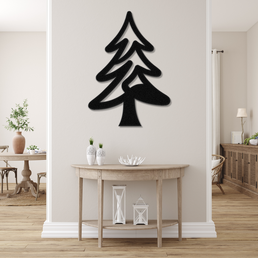 Pine Tree Metal Wall Art