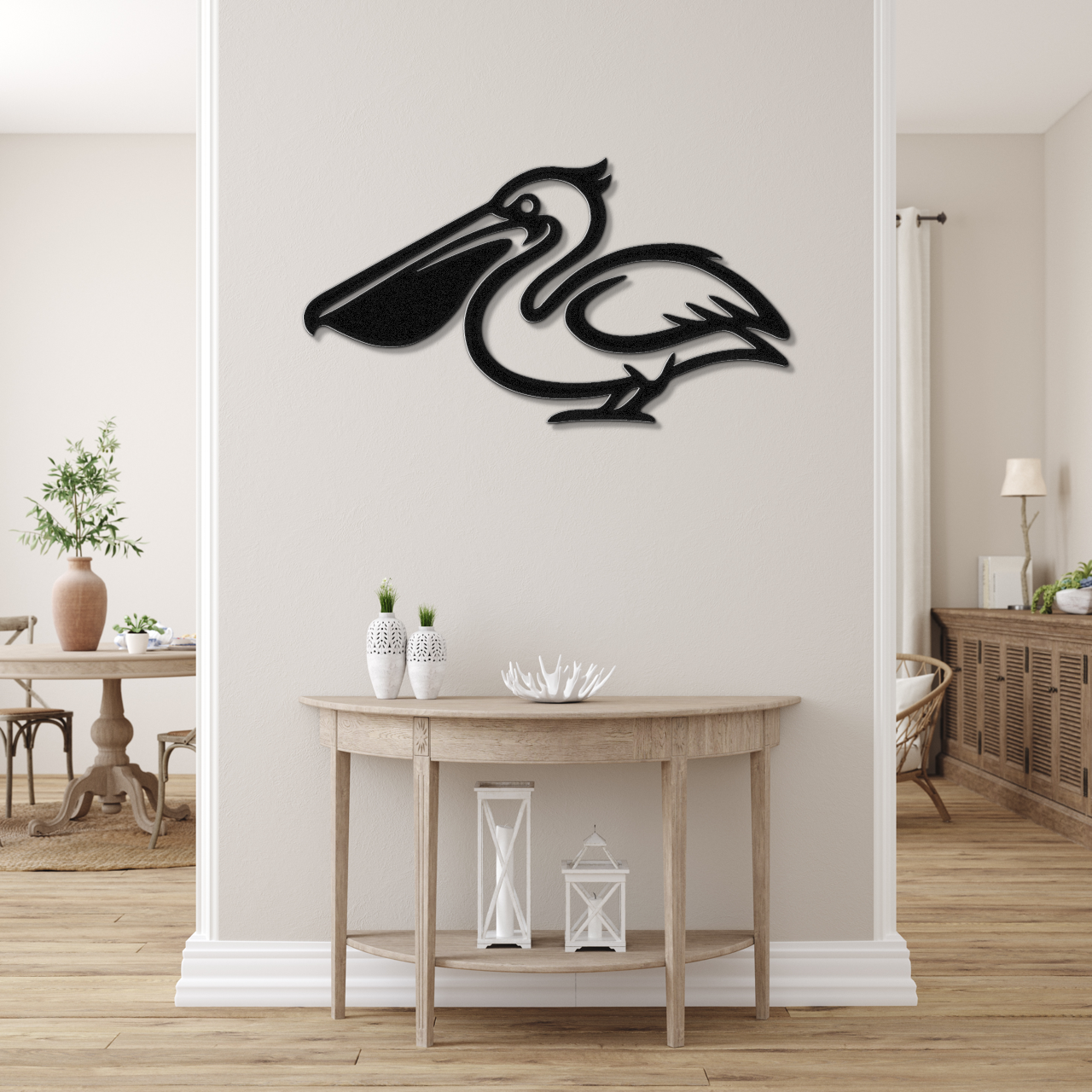 Pelican Metal Wall Art