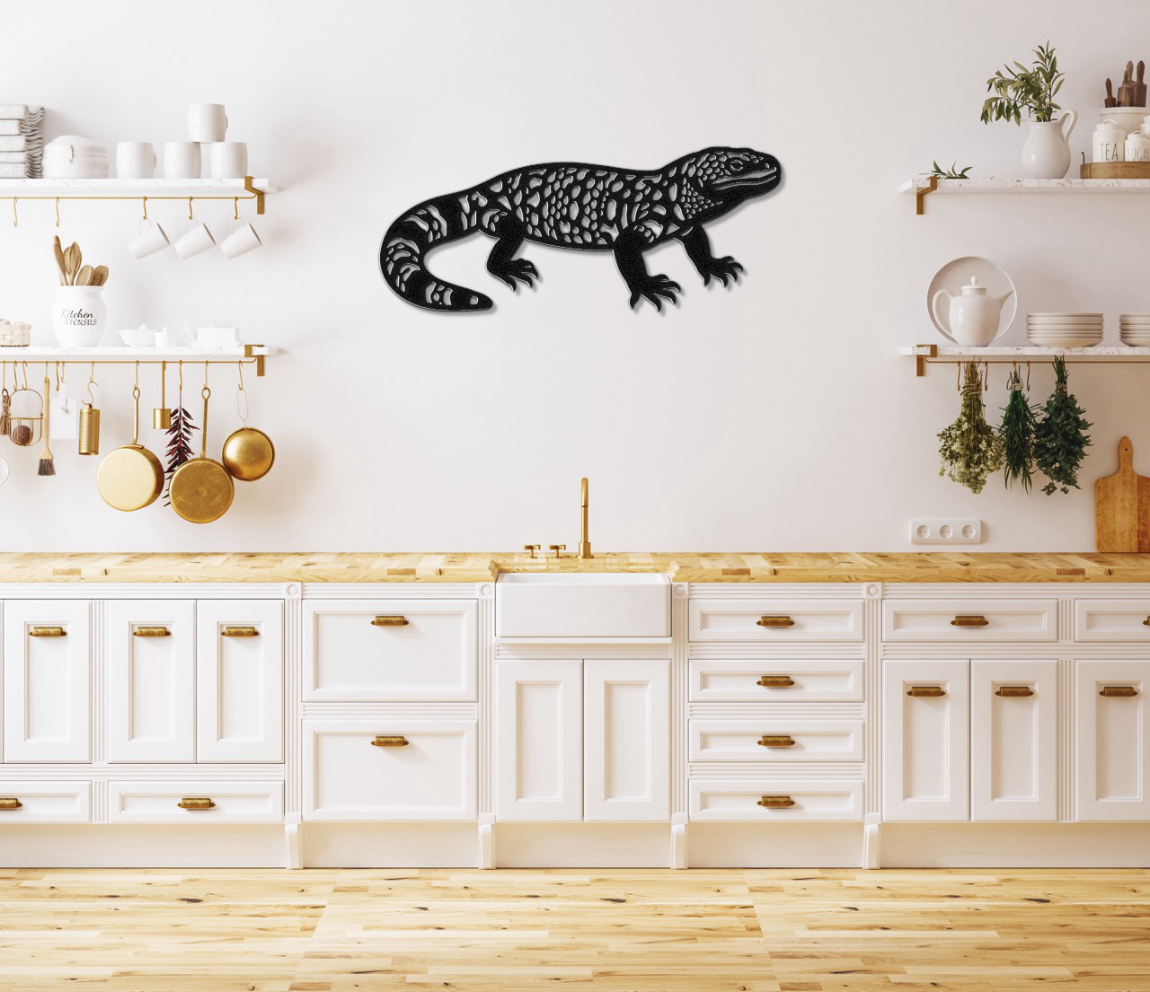 Gila Monster Metal Wall Art