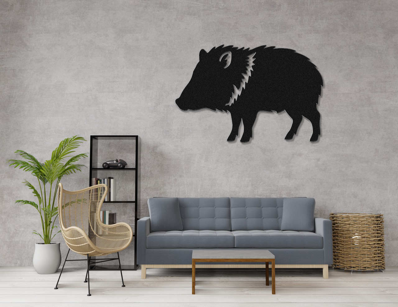 Javelina Metal Wall Art