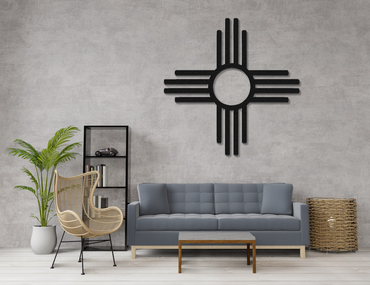 Zia Sun Symbol Metal Wall Art