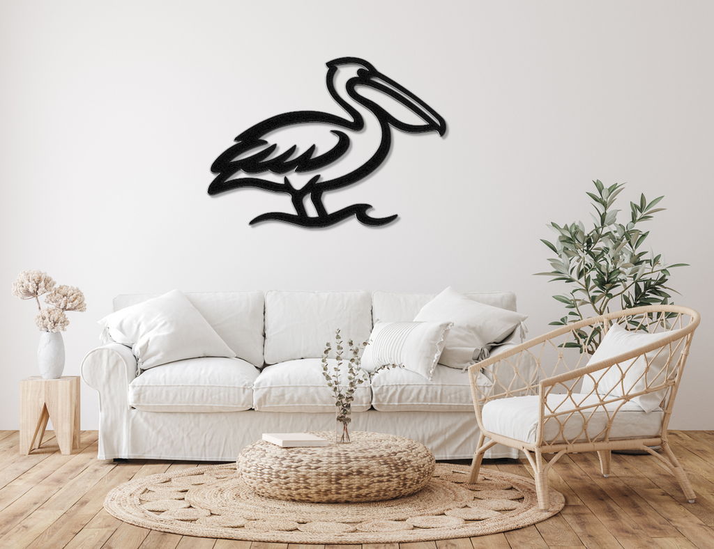 Pelican Metal Wall Art