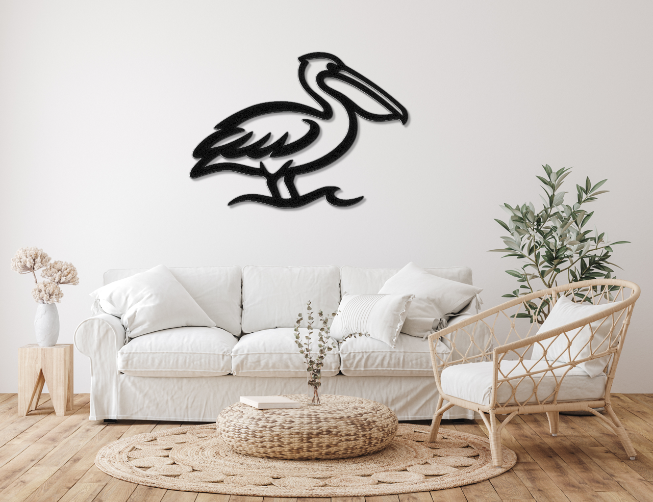 Pelican Metal Wall Art