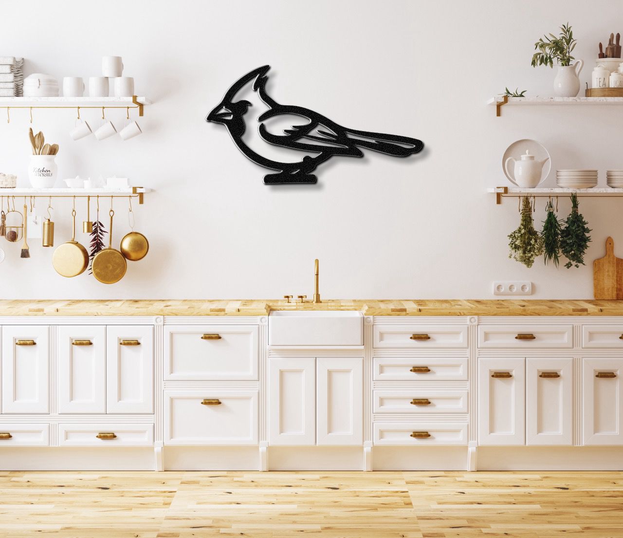 Cardinal Metal Wall Art
