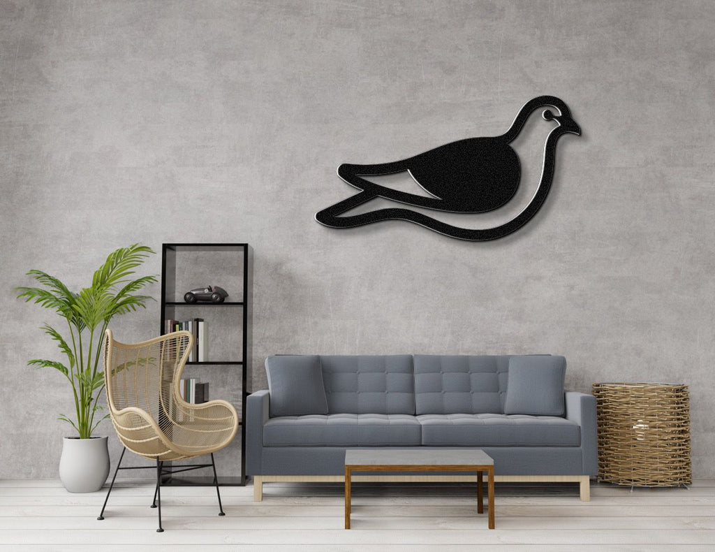 Pigeon Metal Wall Art