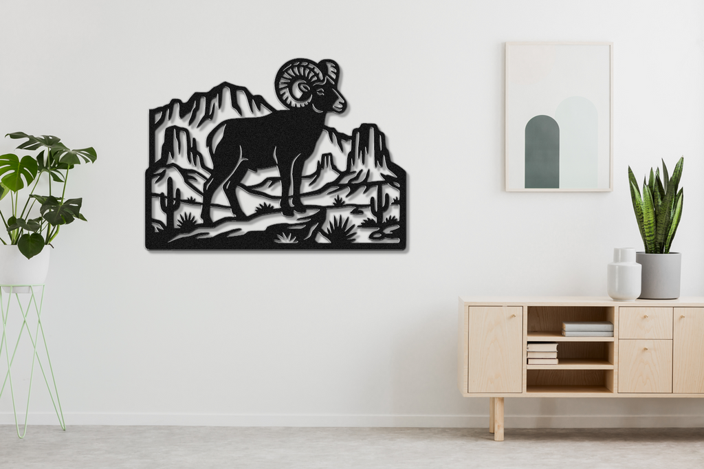 Arizona Bighorn Sheep Metal Wall Art