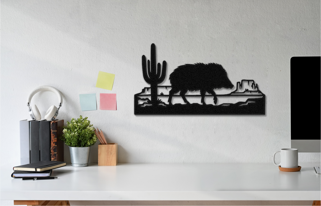 Javelina Metal Wall Art