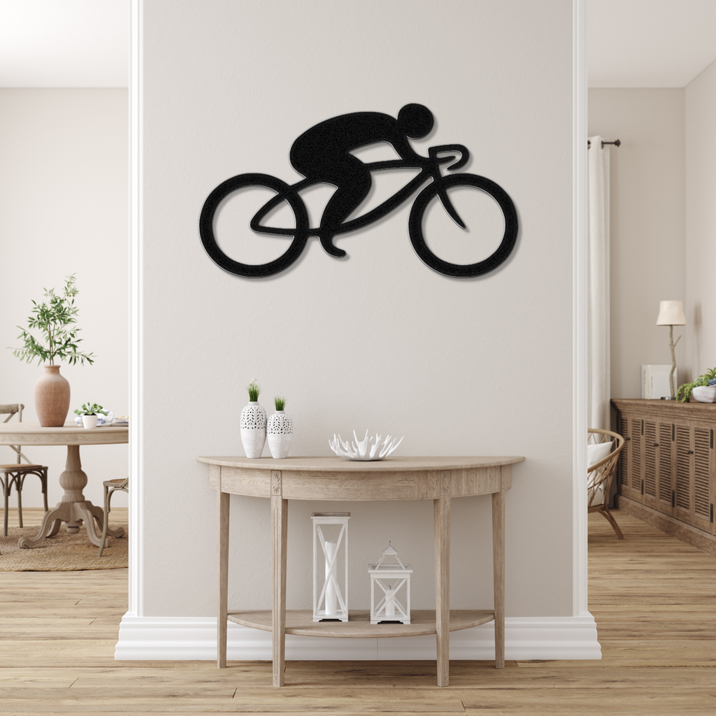 Cycling Metal Wall Art