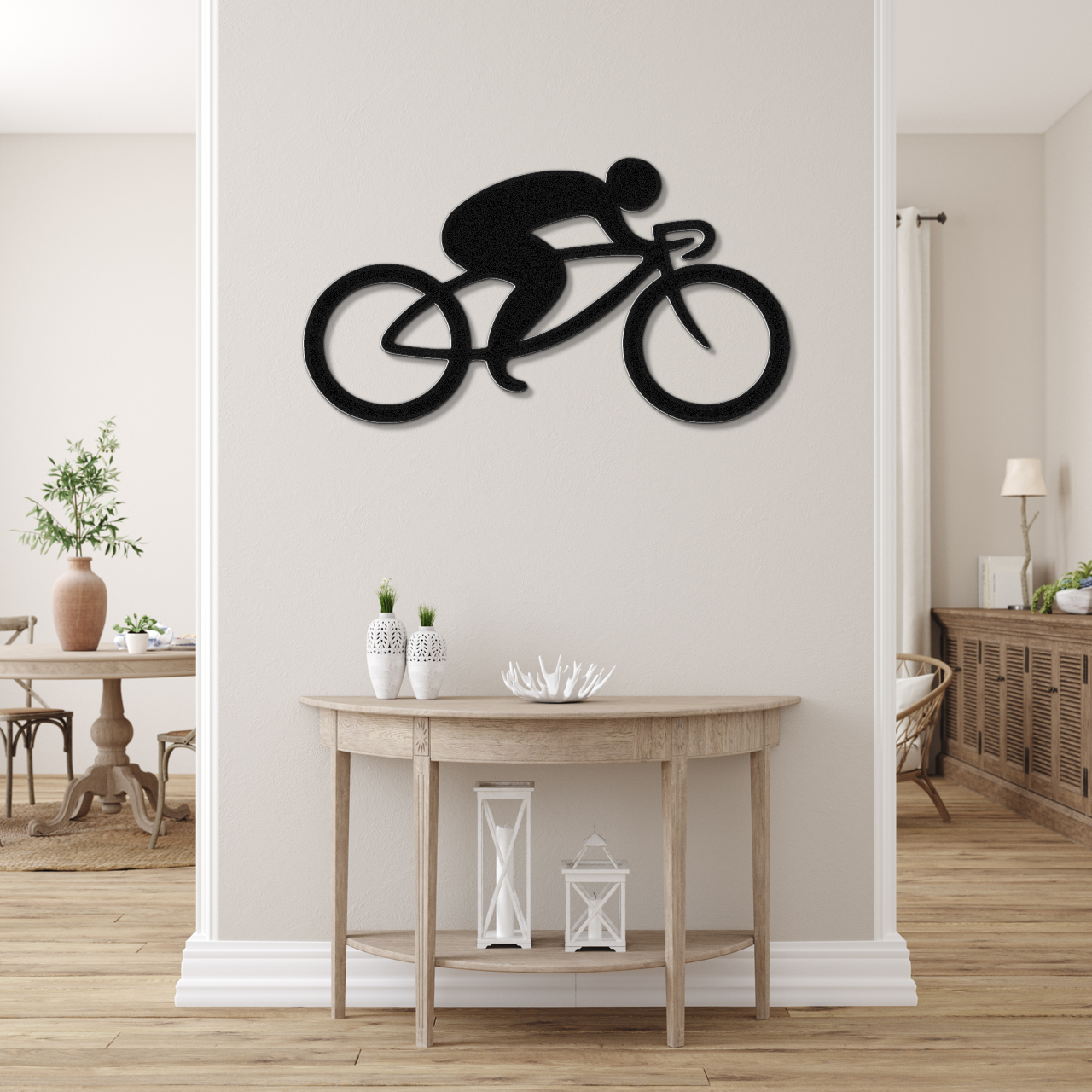 Cycling Metal Wall Art
