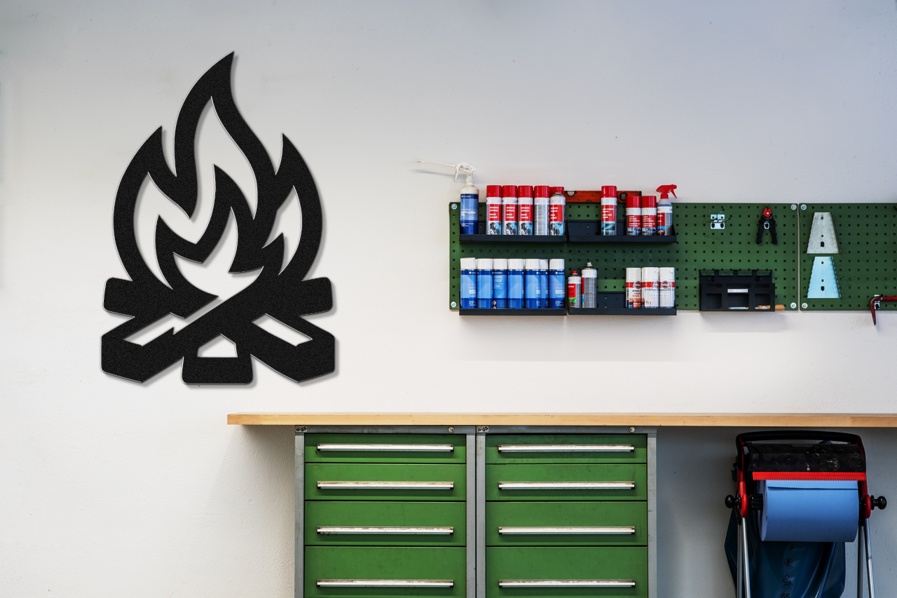 Campfire Metal Wall Art