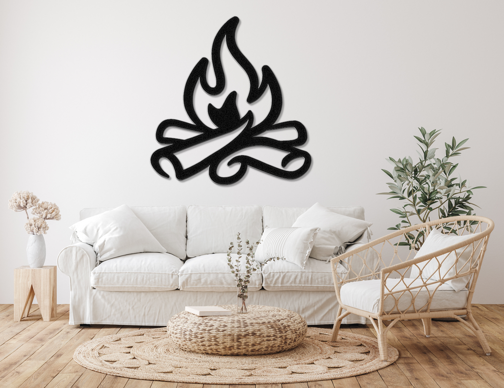 Campfire Metal Wall Art