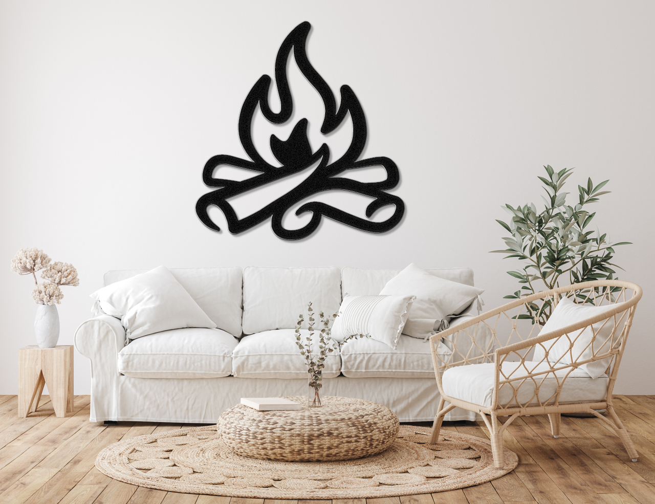 Campfire Metal Wall Art