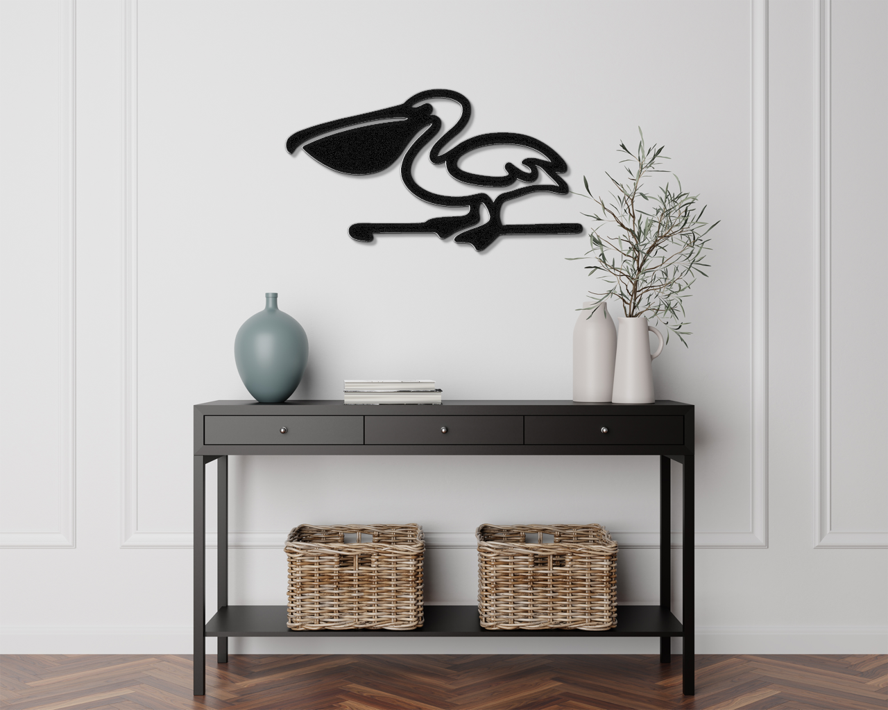 Pelican Metal Wall Art