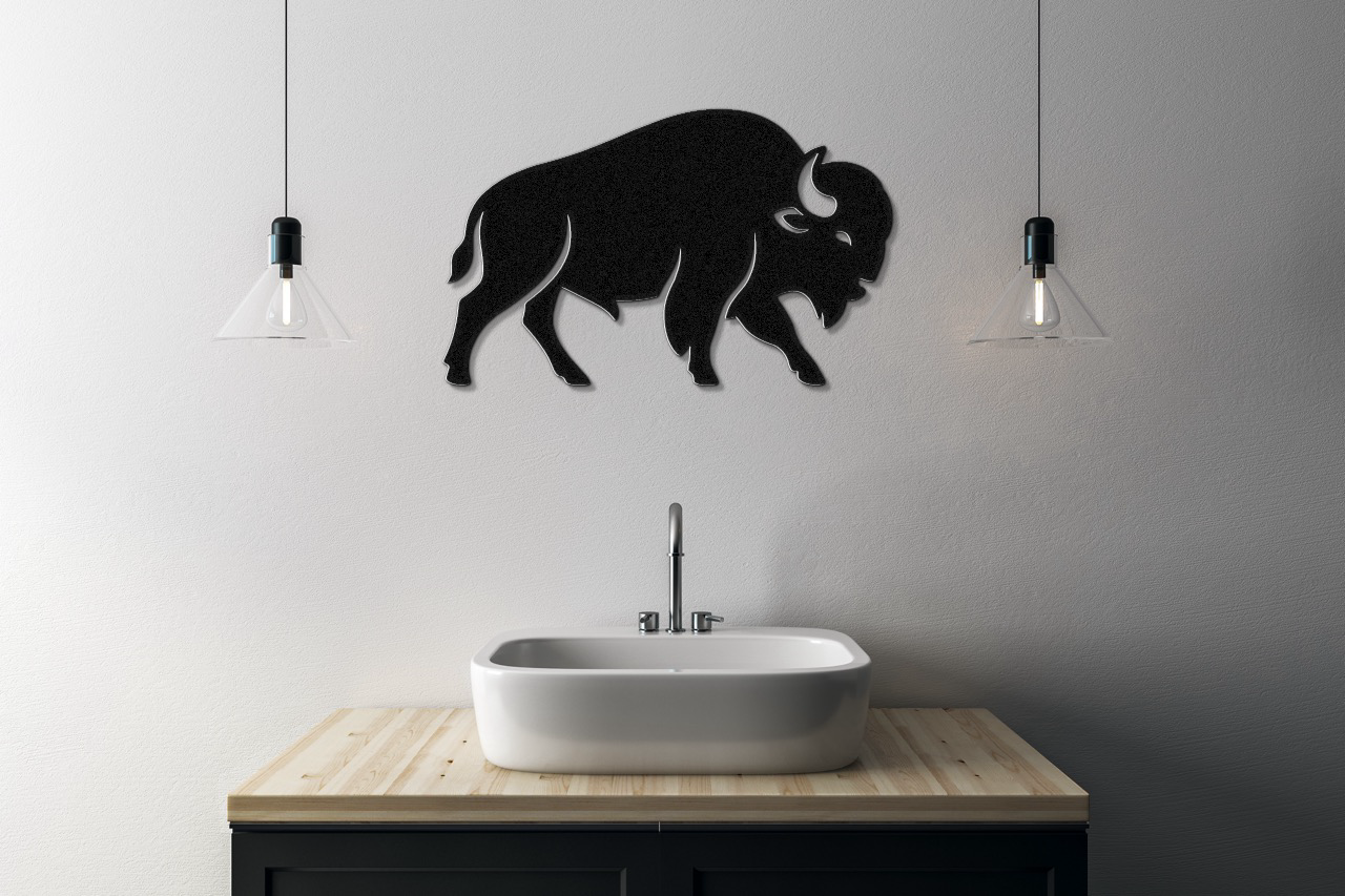 Buffalo Metal Wall Art