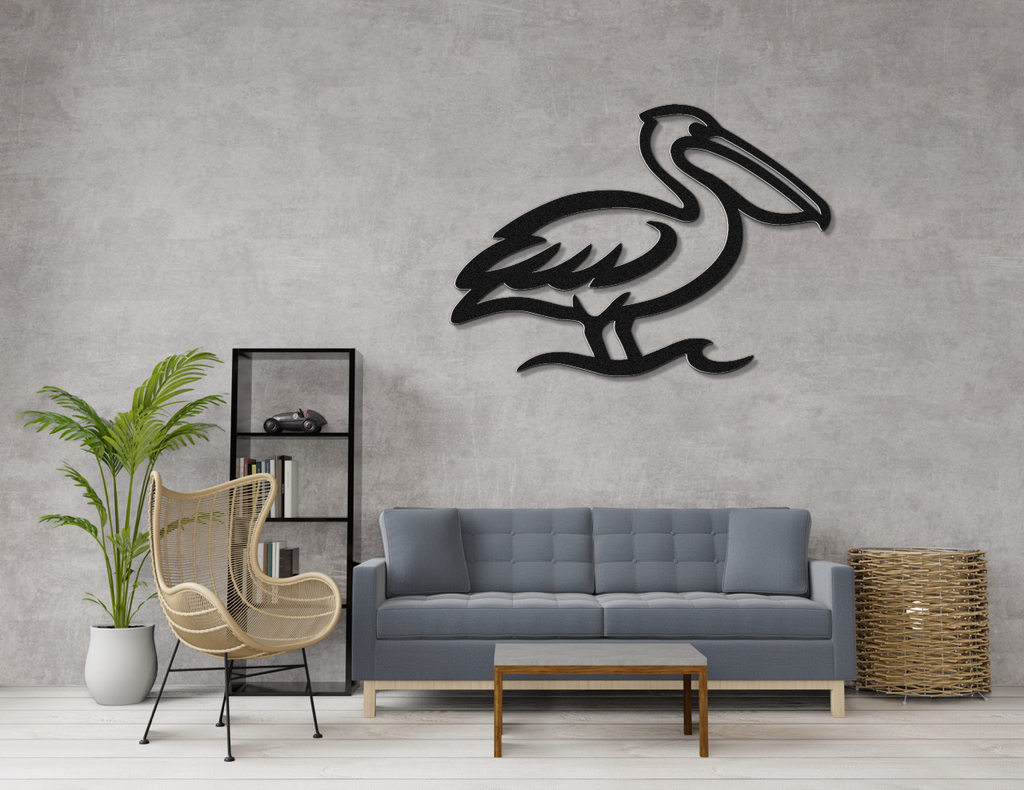 Pelican Metal Wall Art