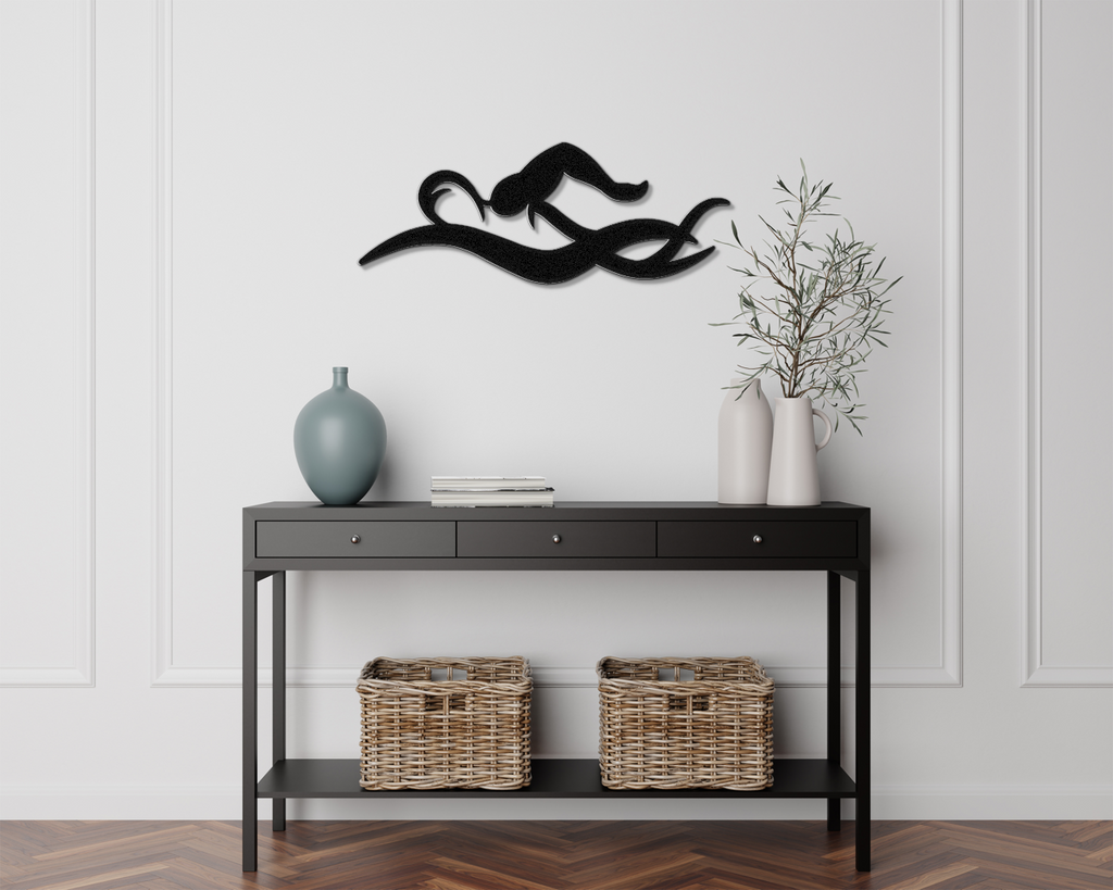 Swimmer Metal Wall Art