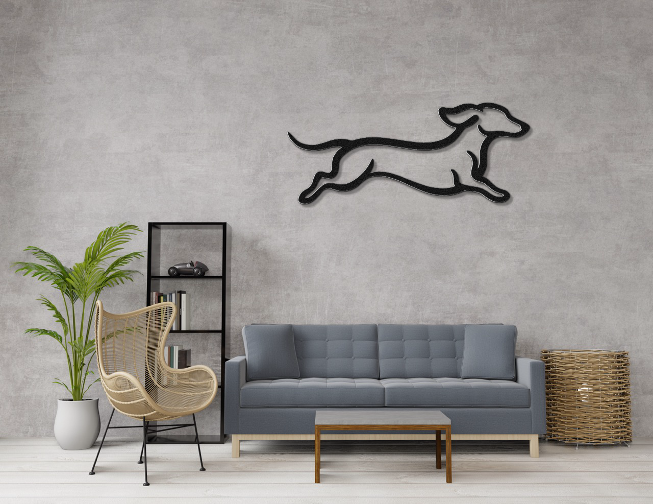 Dachshund Metal Wall Art