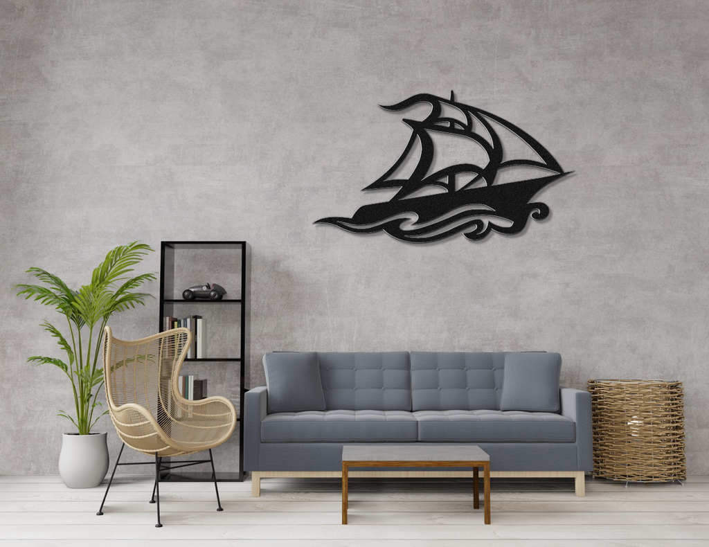 Sailboat Metal Wall Art
