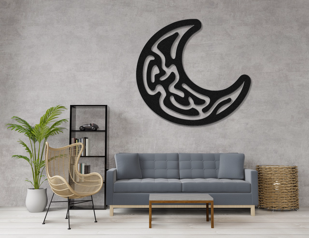 Moon Metal Wall Art