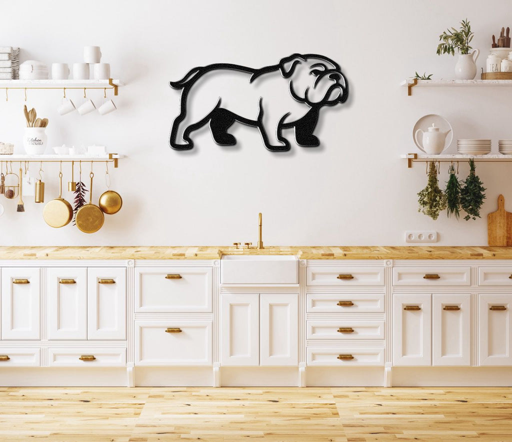 Bulldog Metal Wall Art