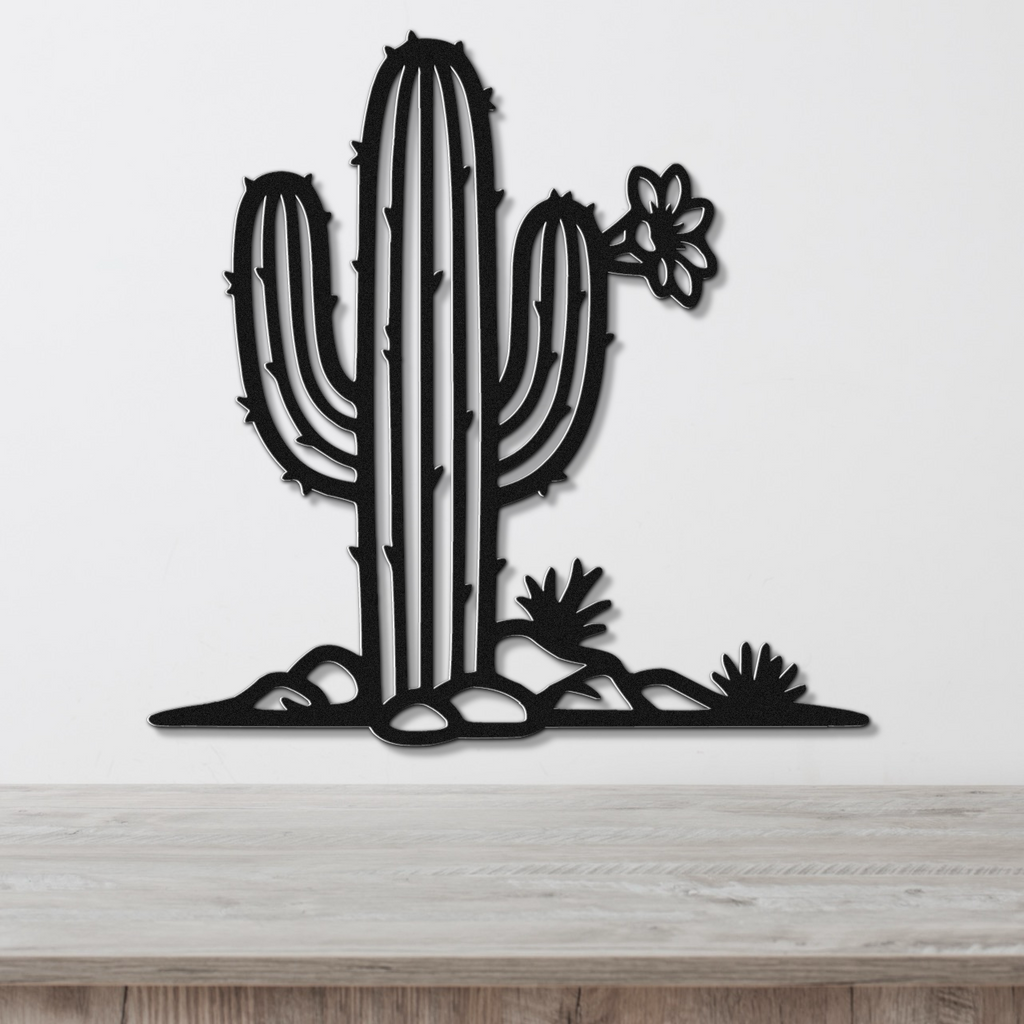Saguaro Cactus Metal Wall Art