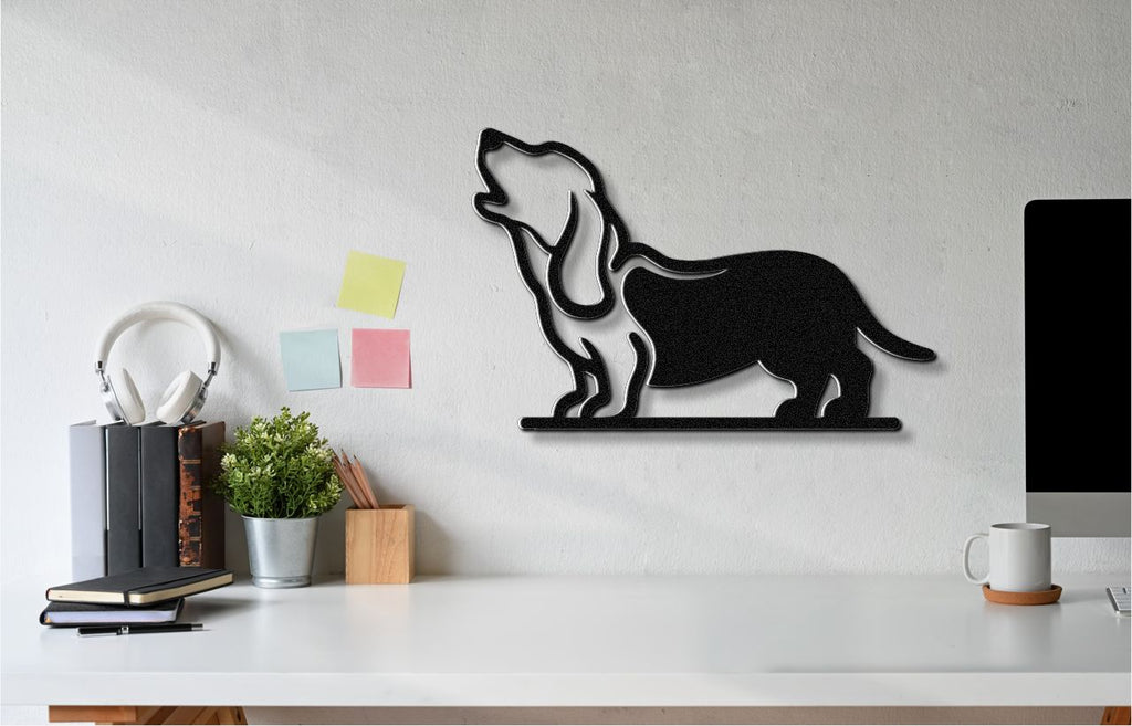 Basset Hound Metal Wall Art