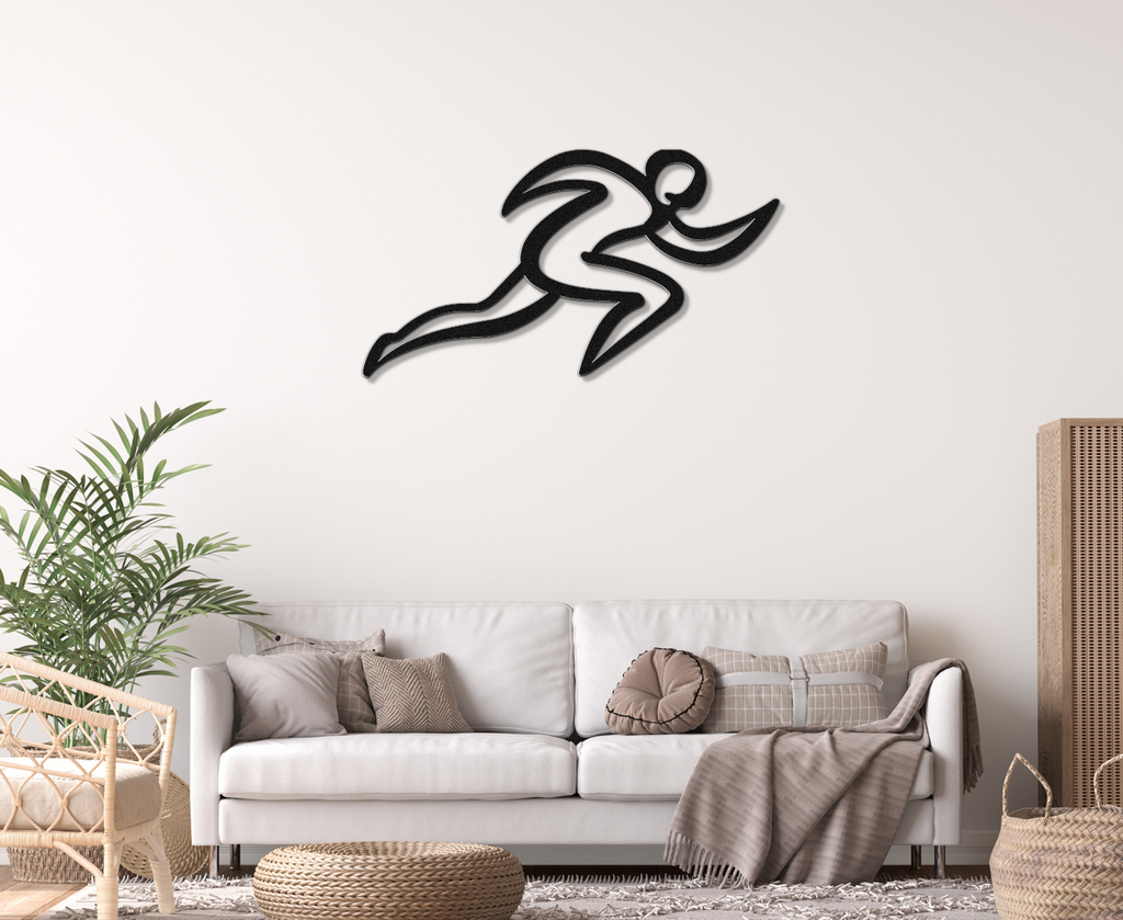 Runner Metal Wall Art