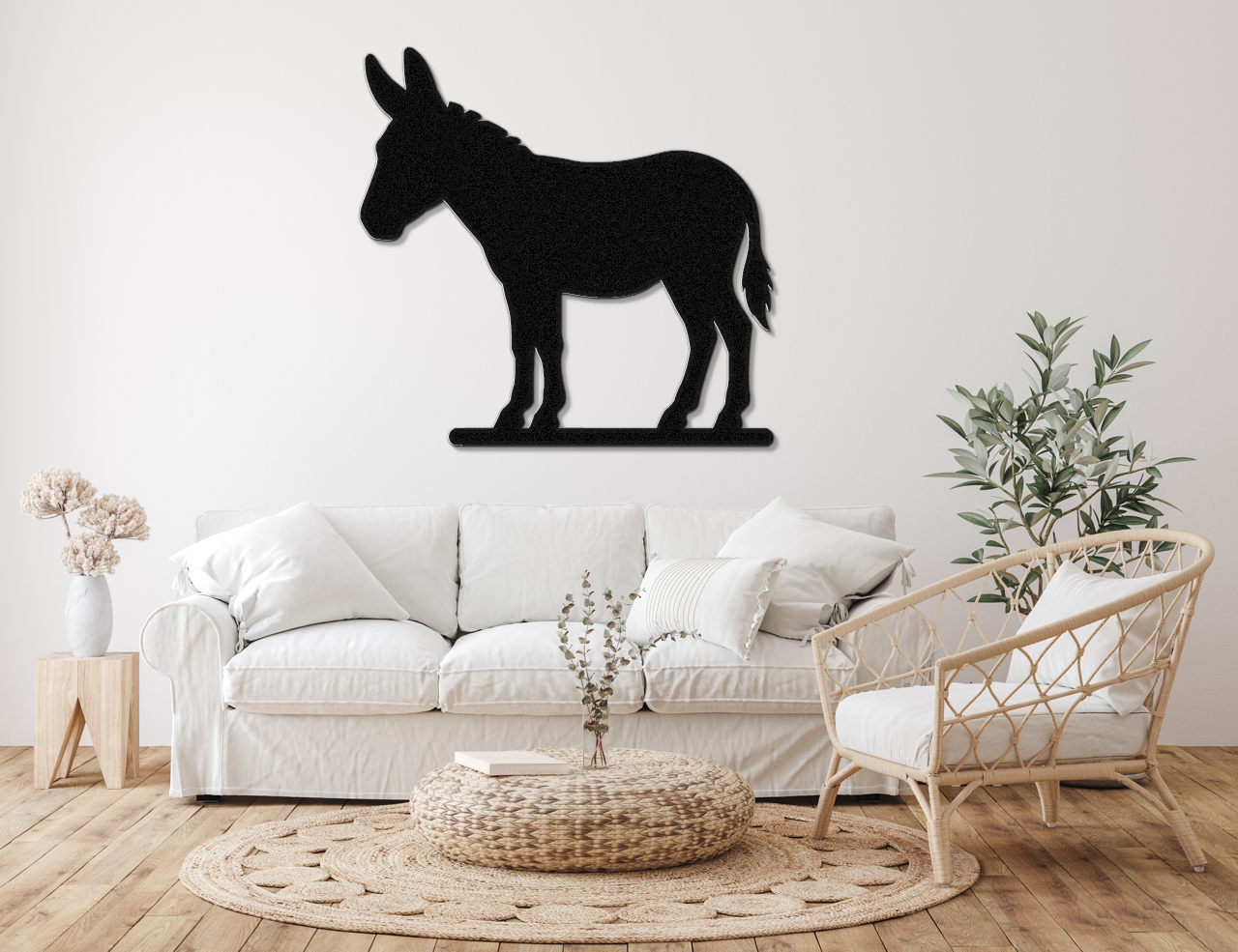 Burro Metal Wall Art