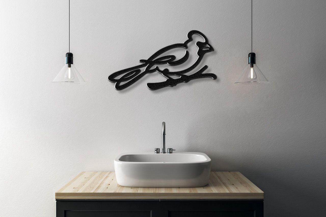 Cardinal Metal Wall Art