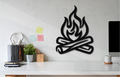 Campfire Metal Wall Art