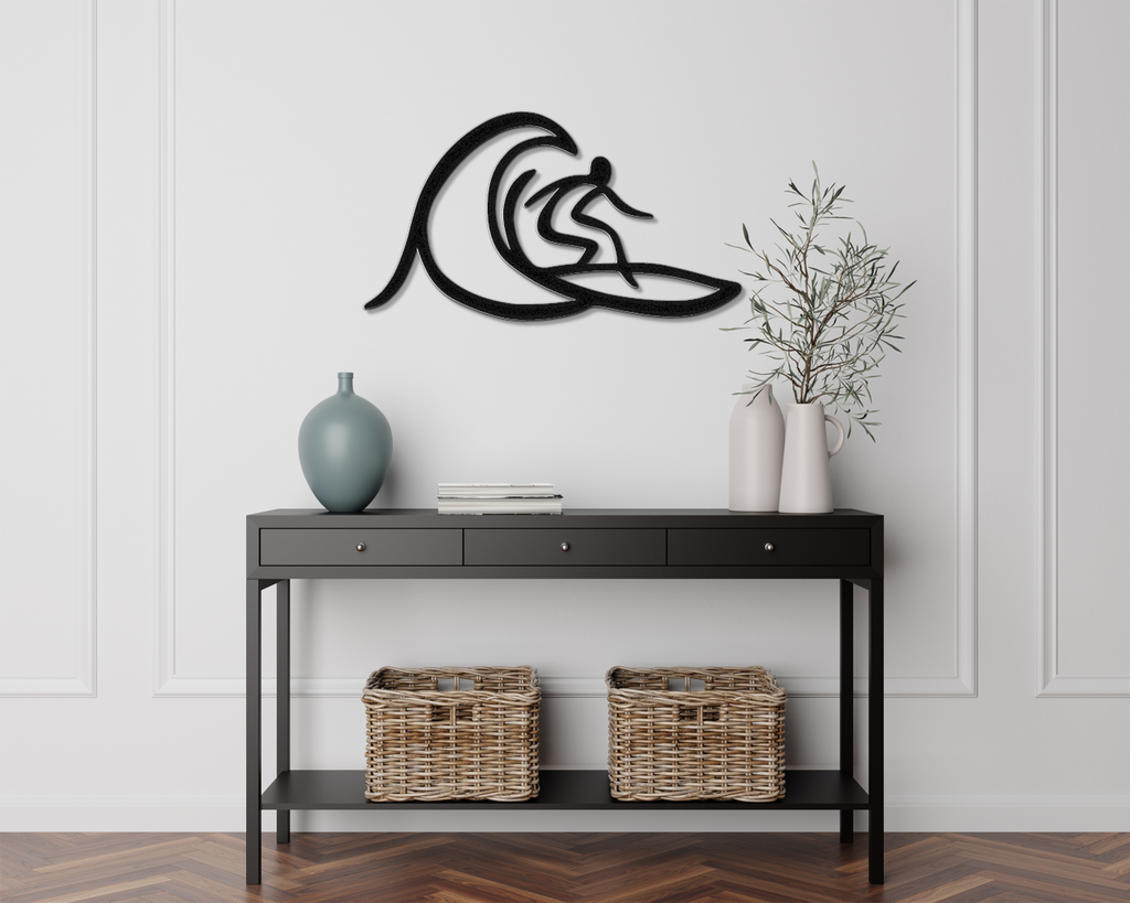 Surfer Metal Wall Art