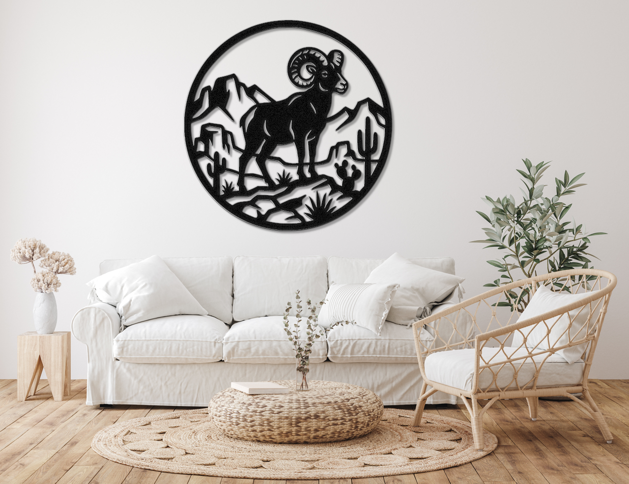 Arizona Bighorn Sheep Metal Wall Art