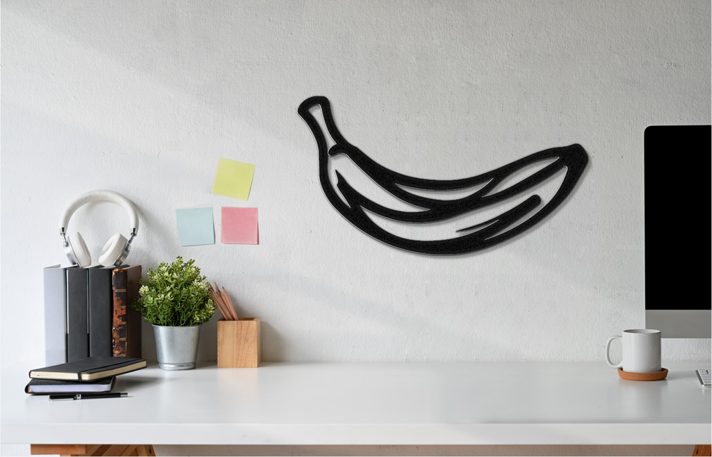 Banana Metal Wall Art