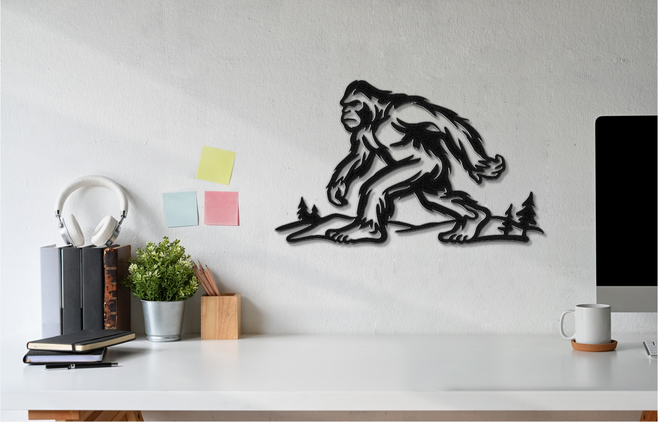 Bigfoot Metal Wall Art
