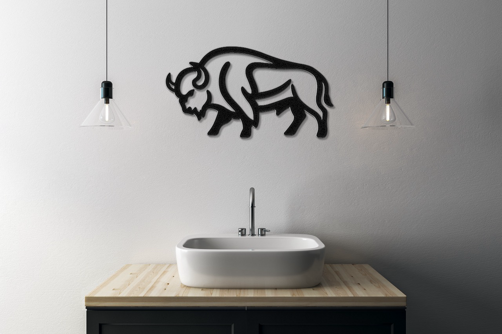 Buffalo Metal Wall Art