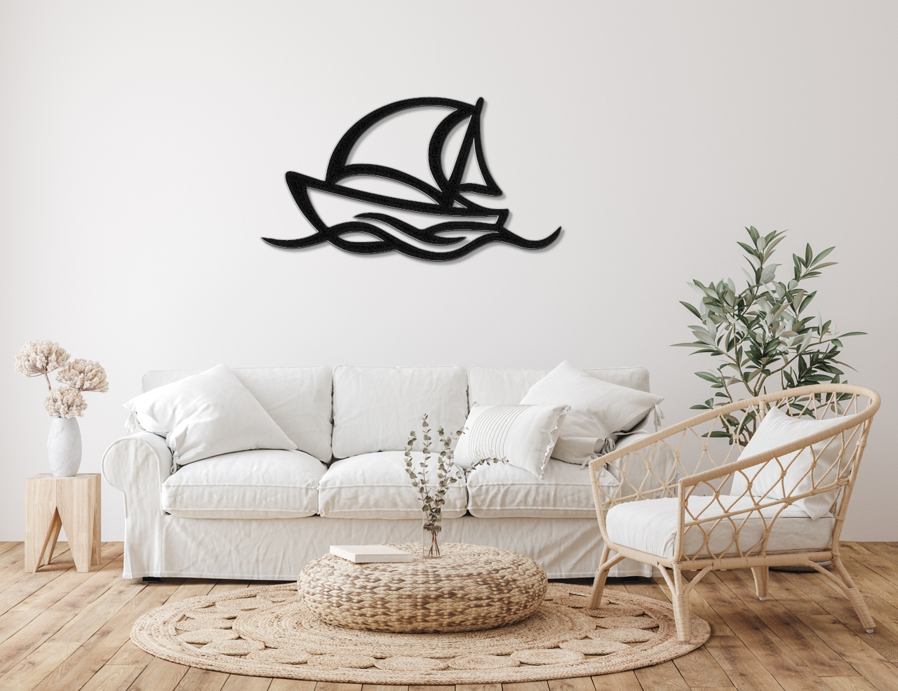 Sailboat Metal Wall Art