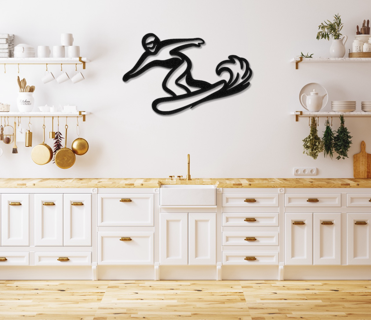 Snowboarding Metal Wall Art