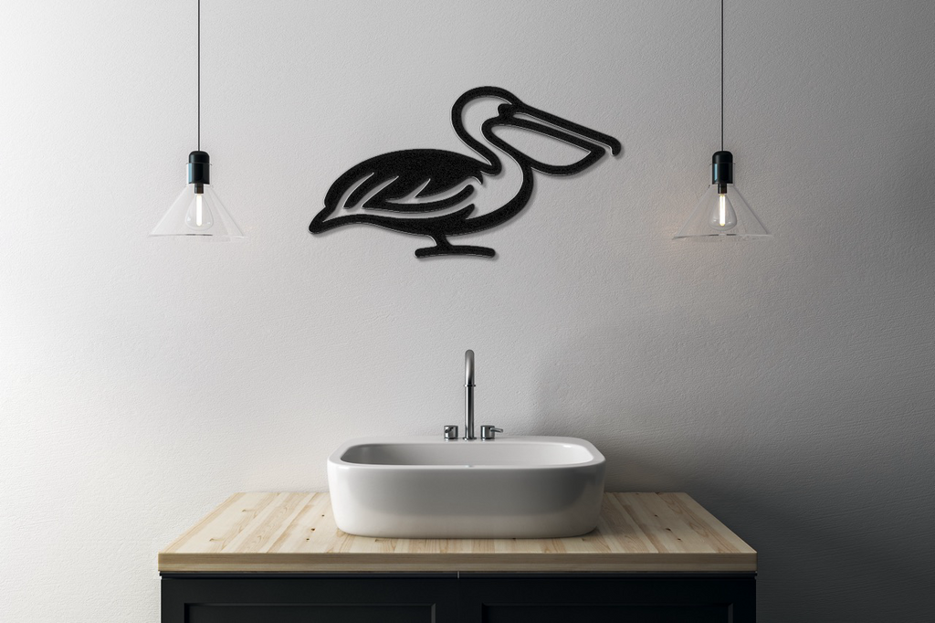 Pelican Metal Wall Art