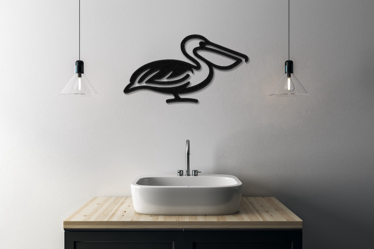Pelican Metal Wall Art