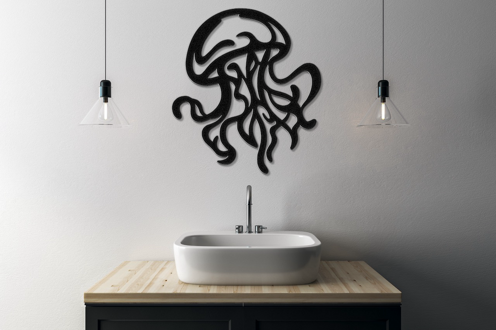 Jellyfish Metal Wall Art