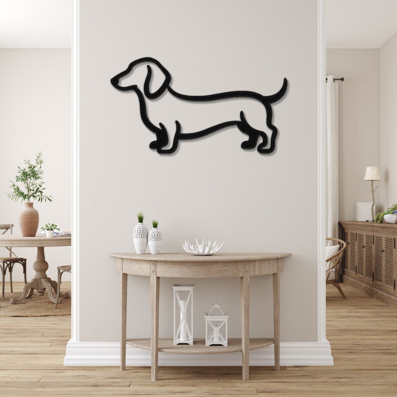 Dachshund Metal Wall Art
