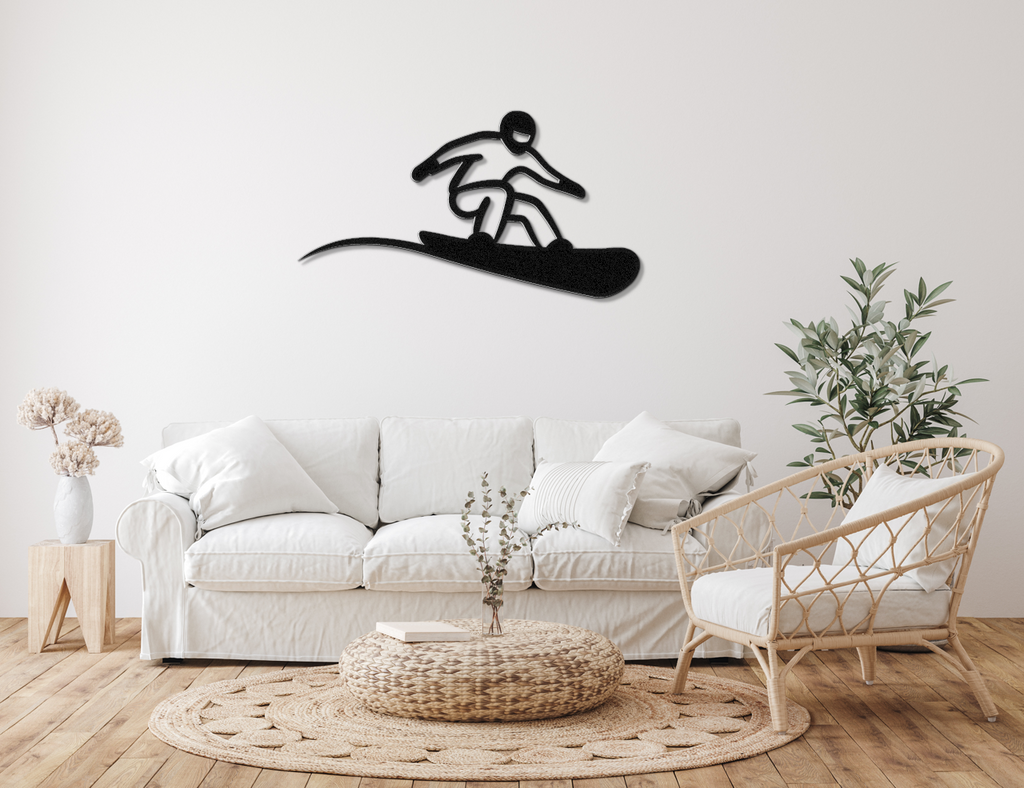 Snowboarding Metal Wall Art