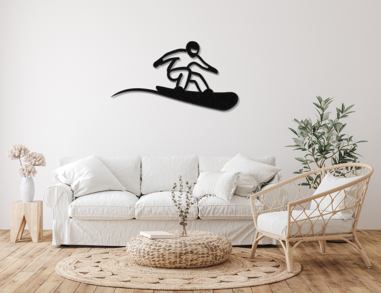 Snowboarding Metal Wall Art
