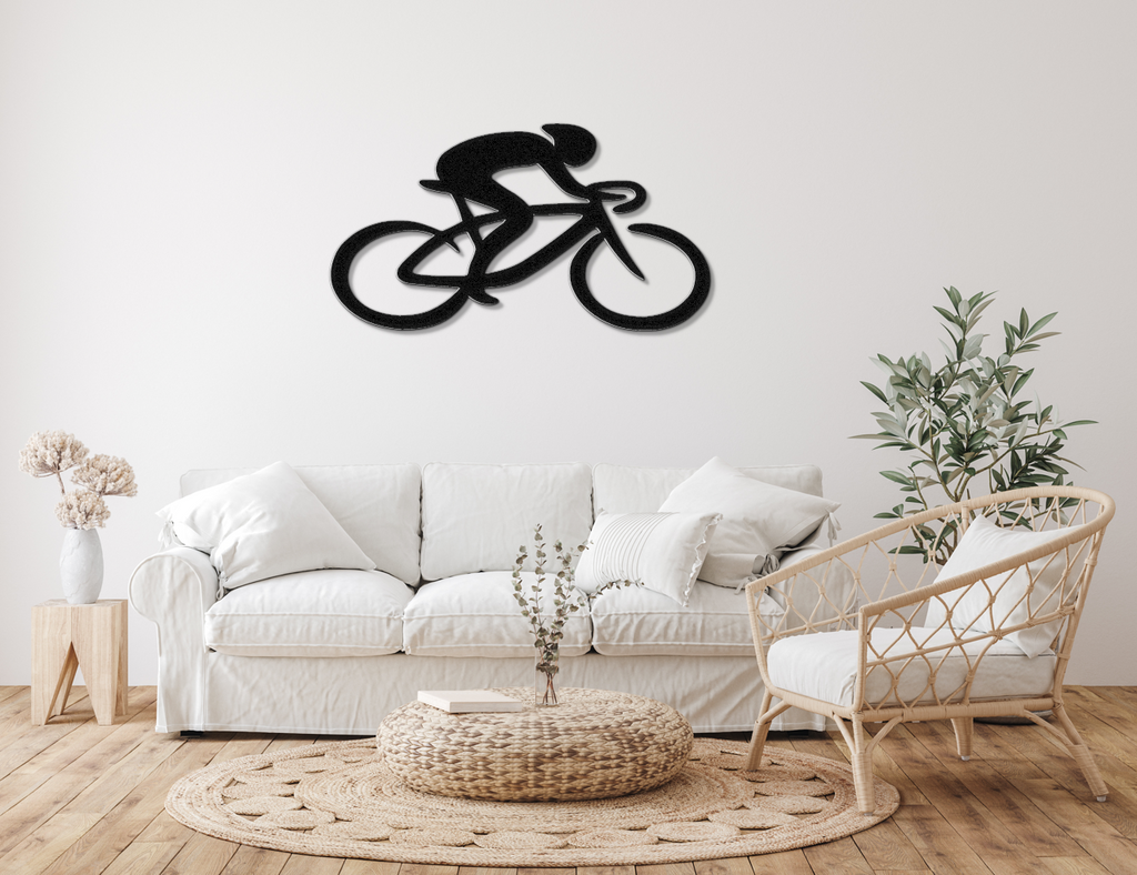 Cycling Metal Wall Art