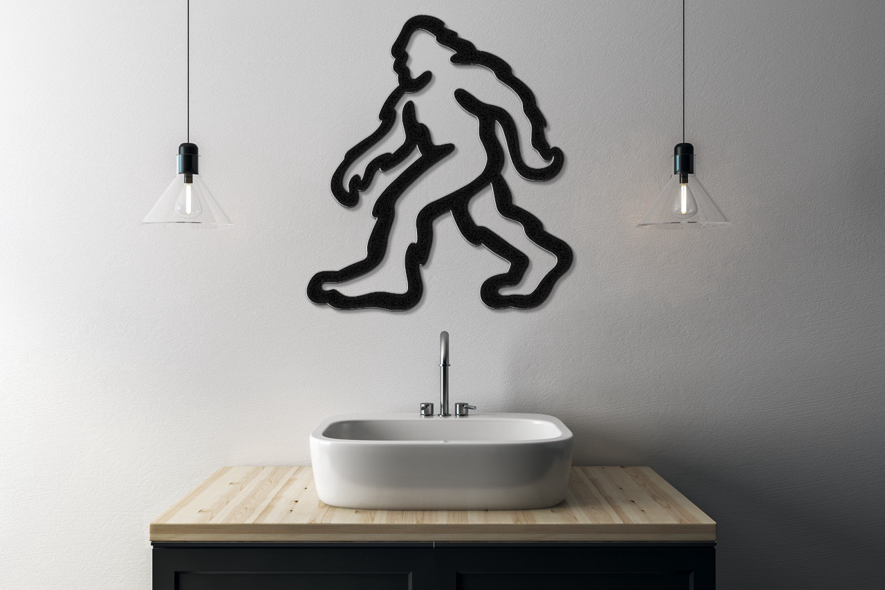 Bigfoot Metal Wall Art