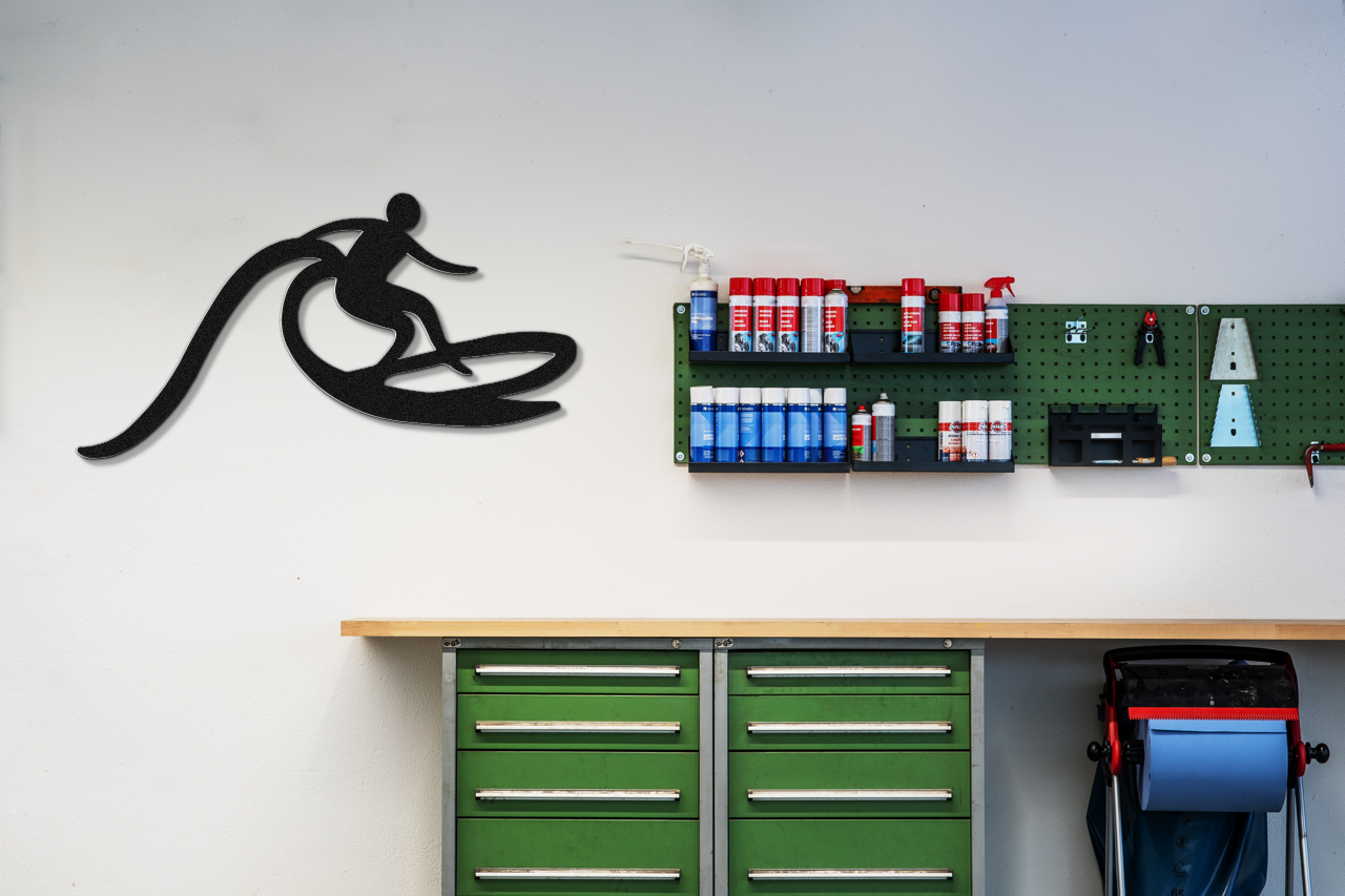 Surfer Metal Wall Art