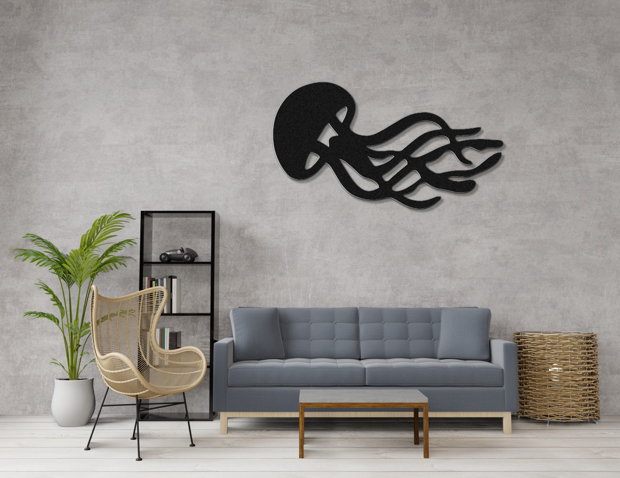 Jellyfish Metal Wall Art