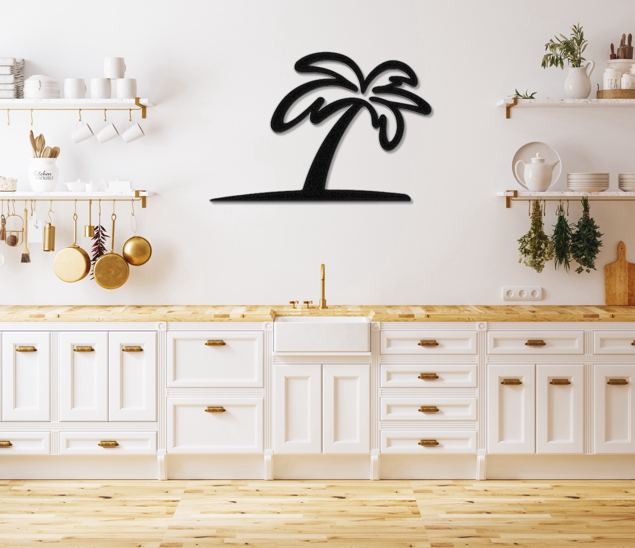 Palm Tree Metal Wall Art